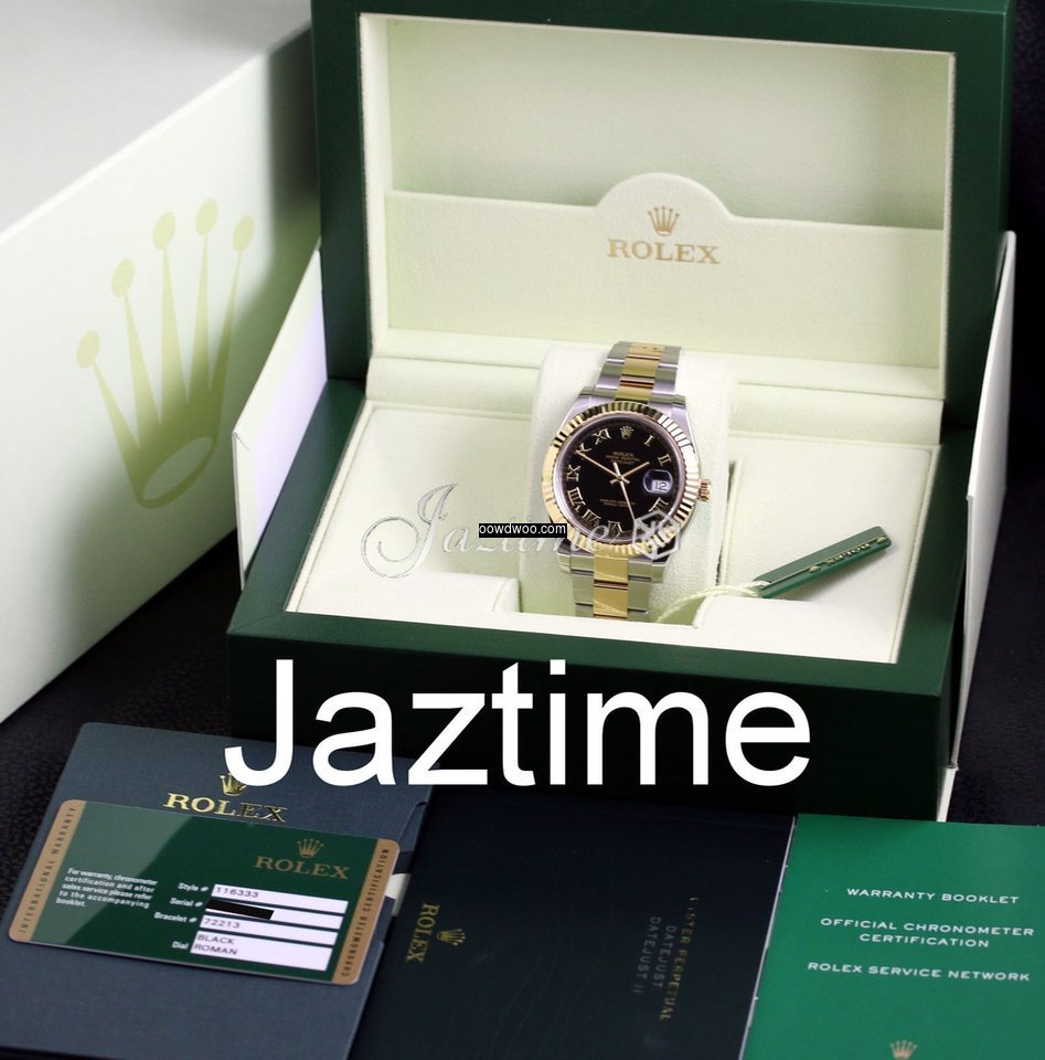 Rolex Datejust II 116333 41mm Black Roma...