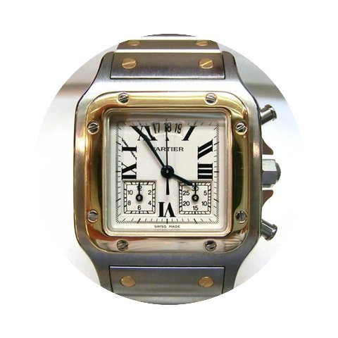 Cartier Santos Damen Chronograph mit ewi...