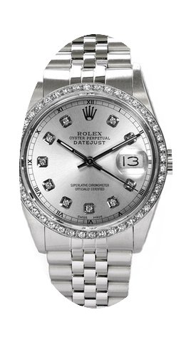Rolex Men's Datejust Stainless Steel Cus...