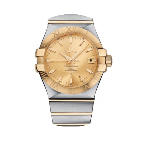 Omega Constellation Mens 18K Yellow Gold...