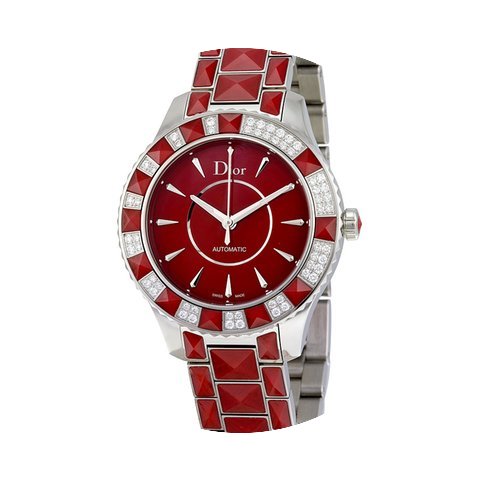 Dior Christal Red Dial Diamond with Red ...
