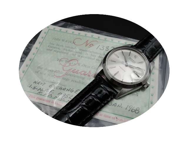 Rolex OYSTER DATE 6694 Original Silver D...