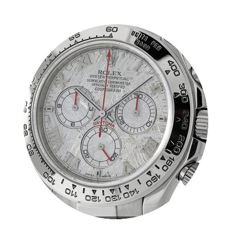 Rolex Daytona 18k White Gold Meteorite D...