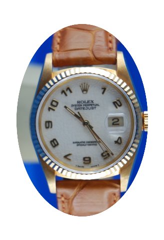 Rolex Datejust Yellow Gold Saphire...