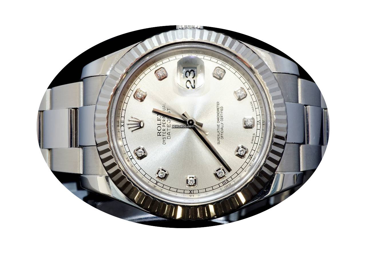 Rolex 2012 41mm Datejust II, Silver Dia ...