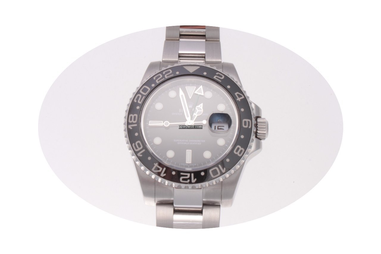Rolex GMT Master II Black Index Dial Oys...