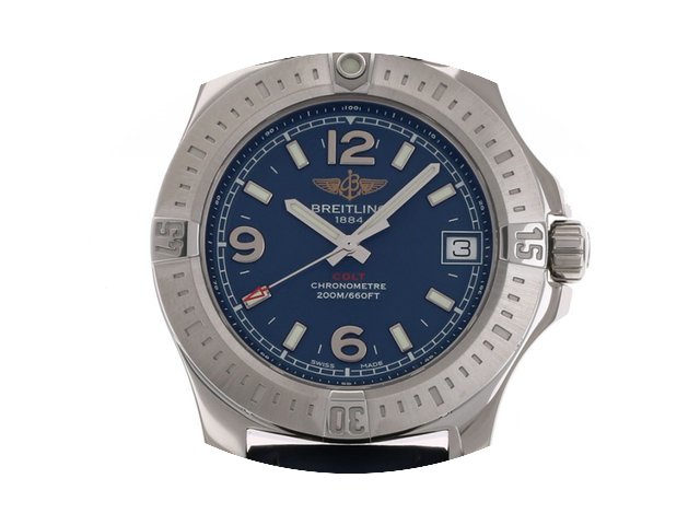 Breitling Colt Stahl Quarz Lederband 36m...