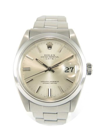 Rolex Date vintage 1500 Oyster riveted b...