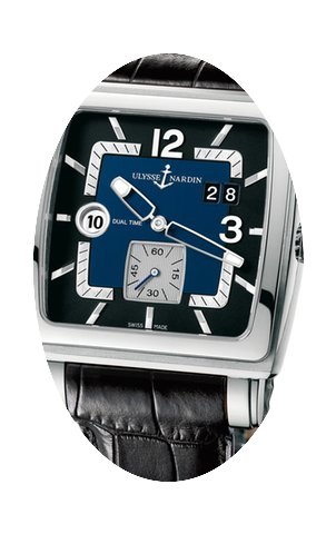 Ulysse Nardin Quadrato Dual Time Mens Wa...