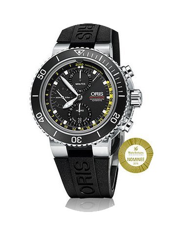 Oris Diving Aquis Depth Gauge Chronograp...