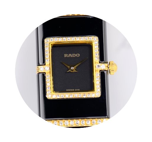 Rado DiaQueen Lady High-Tech-Keramik bla...
