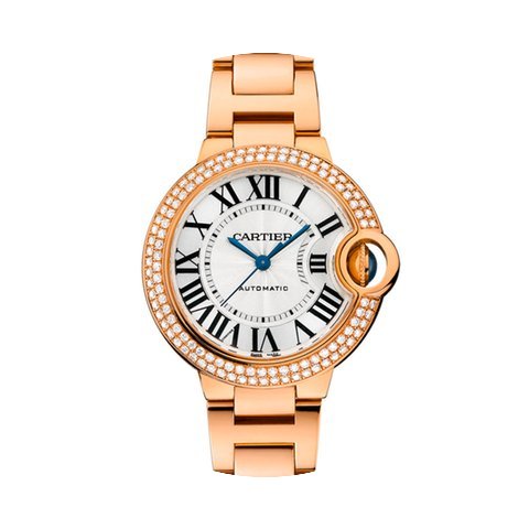 Cartier Ballon Bleu Silver Guilloche Dia...