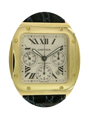 Cartier Santos 100 Chrono Yellow Gold...