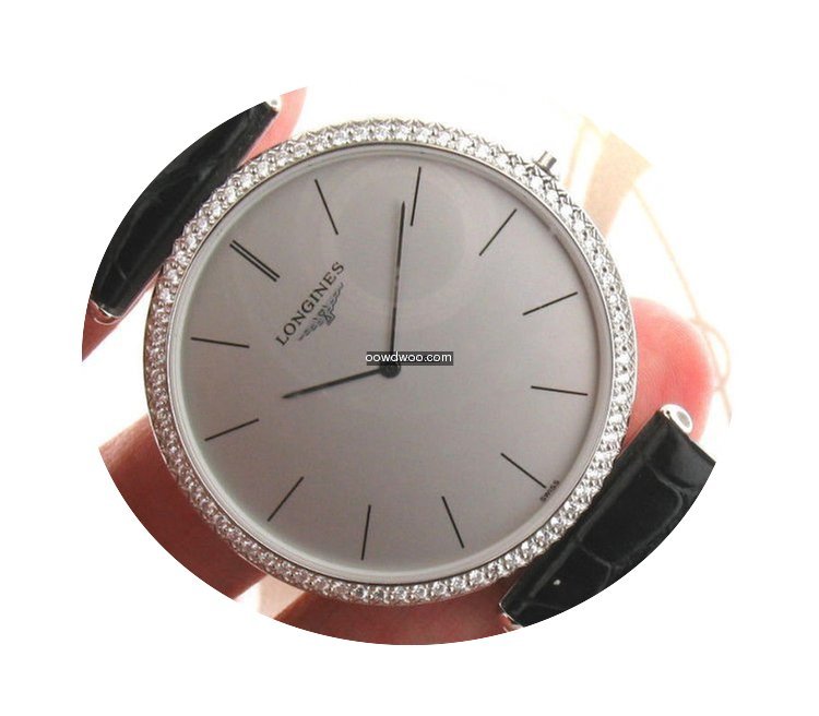 Longines 18k Solid White Gold Factory Di...