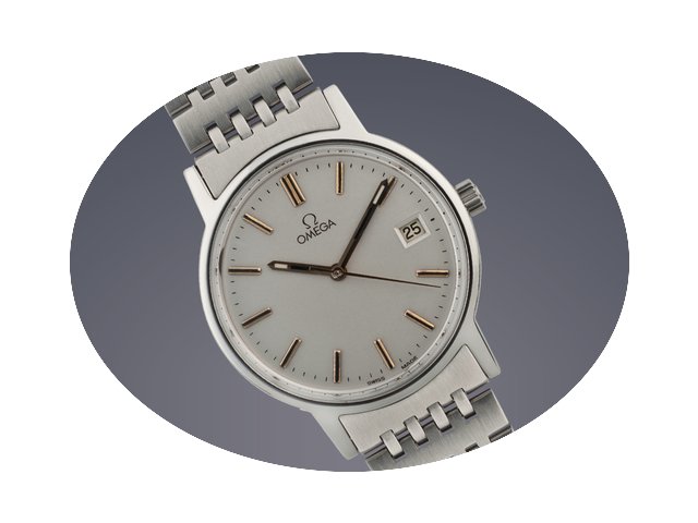 Omega Geneve stainless steel manual watc...