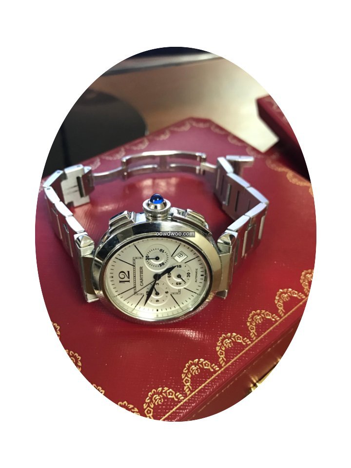 Cartier Pasha 42 mm Chronograph Steel...