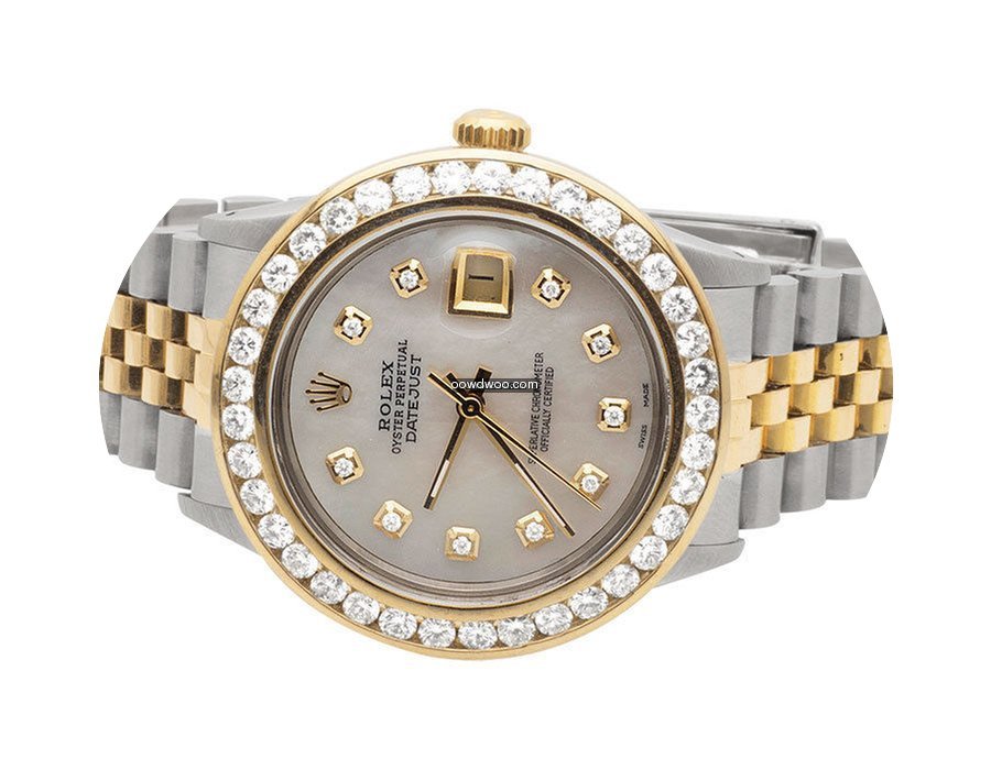 Rolex Datejust 2 Tone 18k Gold 36MM Stai...
