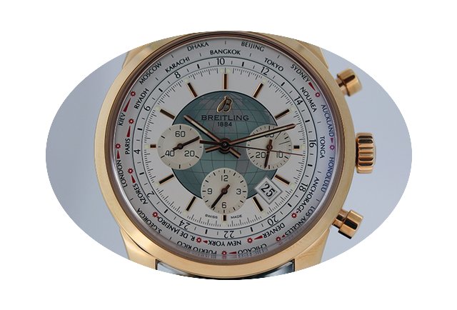 Breitling Transocean Unitime Rose gold...