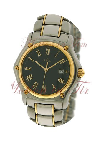 Ebel 1911 Men's, Black Dial - Yellow Gol...