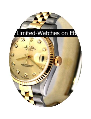 Rolex Mens Datejust 2-Tone Watch 16233...