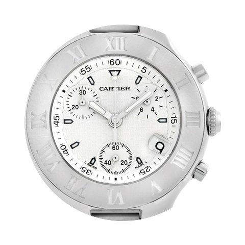 Cartier Must 21 Chronoscaph White Rubber...
