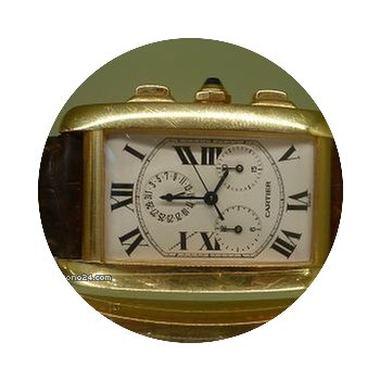 Cartier modern tank chronoflex ref 1730 ...