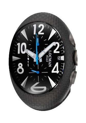 Locman Nuovo Carbonio Black Dial Black C...