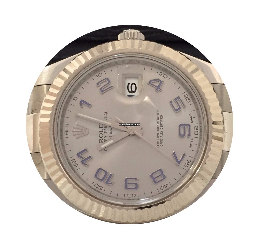 Rolex Datejust Il 41mm Bezel Ouro Branco...