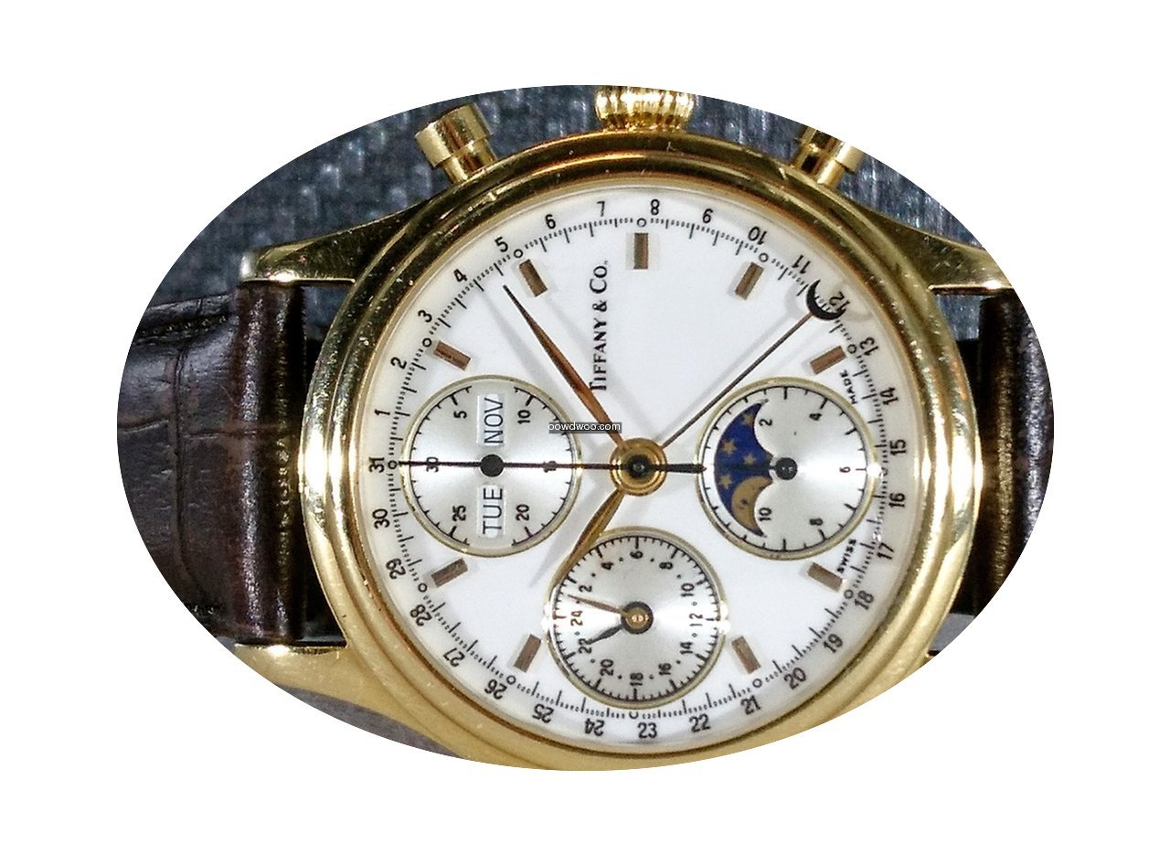 Tiffany & Co rare moonphase chronograph ...