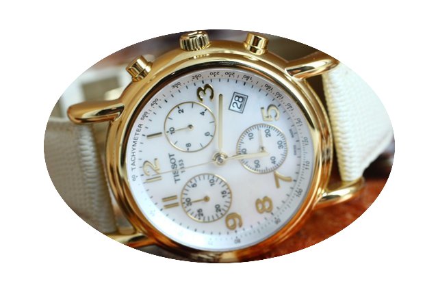 Tissot Carson Ladies Chronograph 18KYG M...