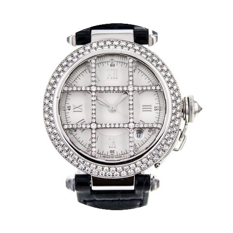 Cartier Pasha 38mm 18k White Gold Factor...