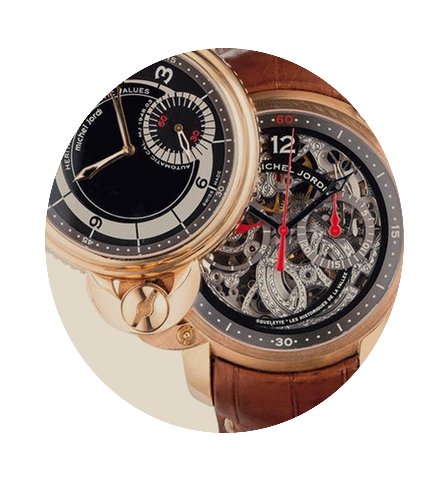 Michel Jordi Twins Squelette Red Gold...