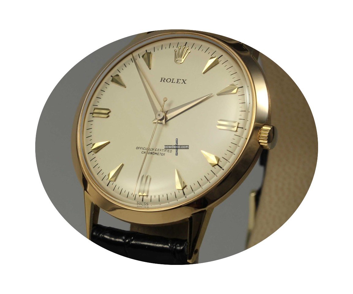 Rolex exklusiv: Chronometer 18K Gold Vin...