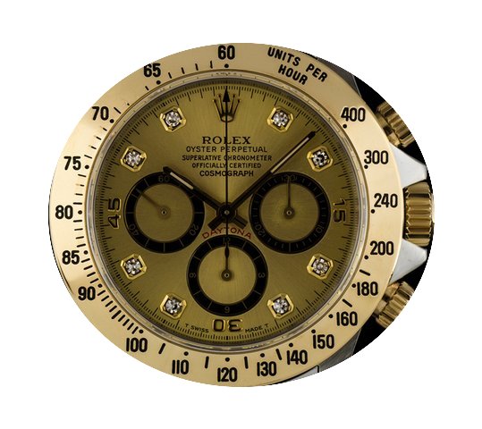 Rolex S/G Champagne Diamond Dial Zenith ...