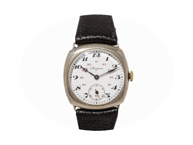 Longines Silver Officer’s Watch, Switz...