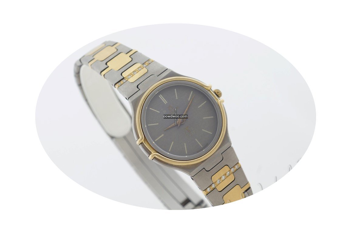 Milus vintage ladies titanium/gold diamo...