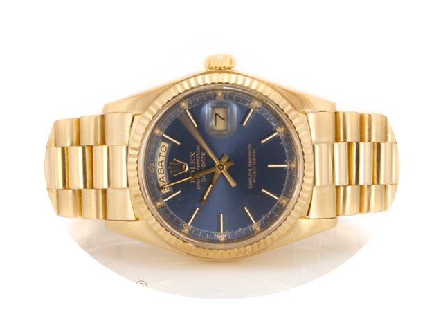 Rolex Day-Date 1803 Tropical Blue Sunray...