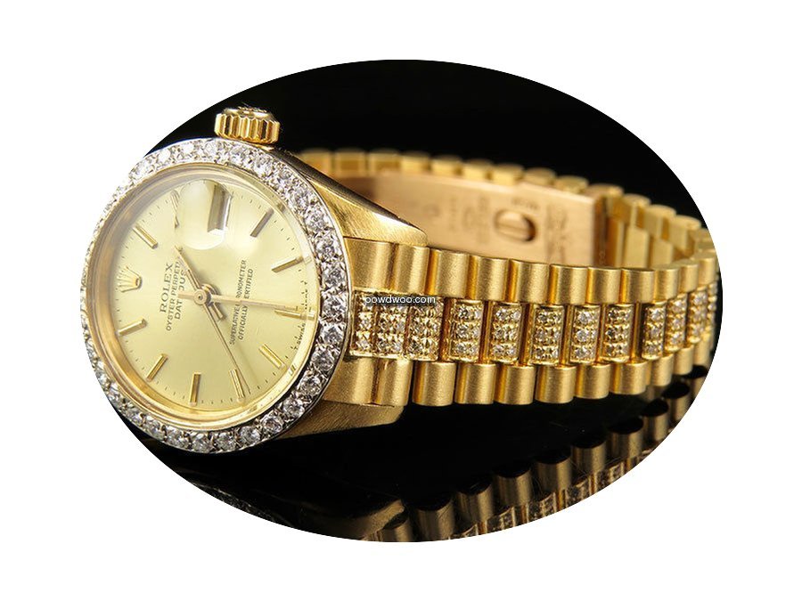 Rolex Ladies 26mm 18k Yellow Gold Rolex ...