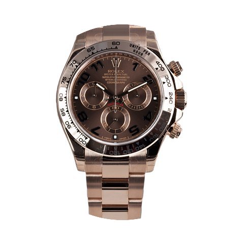 Rolex DAYTONA 18K Everose Gold Chocolate...
