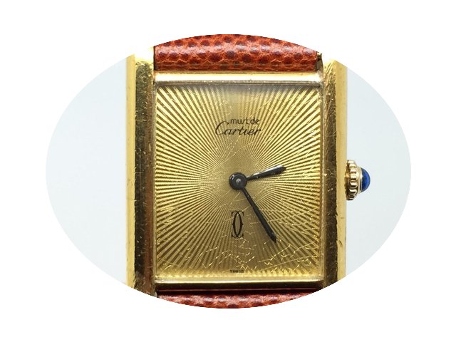 Cartier MUST 30MM NICE CHAMPAGNE DIAL GO...