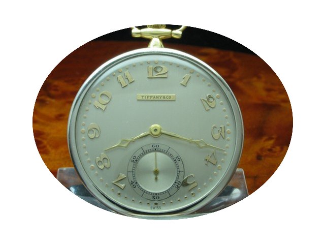 Tiffany & Co Open Face Taschenuhr Tr...