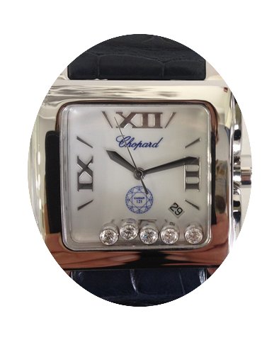 Chopard Happy Sport Square XL diamonds L...