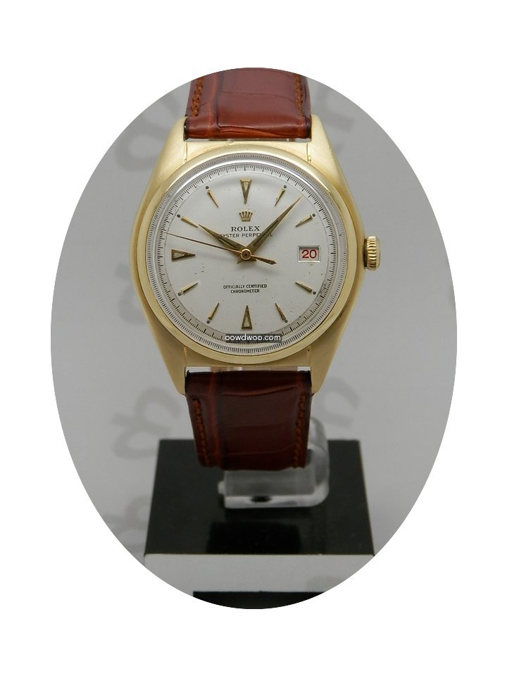 Rolex RARE Ovettone Gold Vintage BUBBLEB...