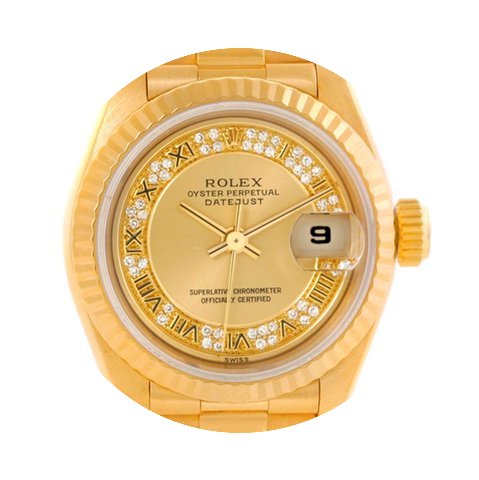 Rolex President Ladies 18k Yellow Gold R...