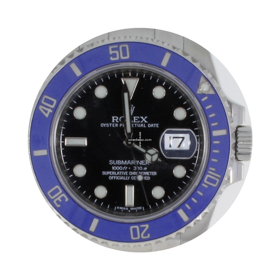 Rolex Submariner with Whitgold DIAL Blue...