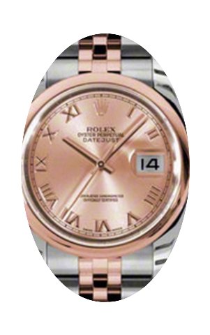 Rolex Datejust 36 116201-PNKRDJ Pink Rom...