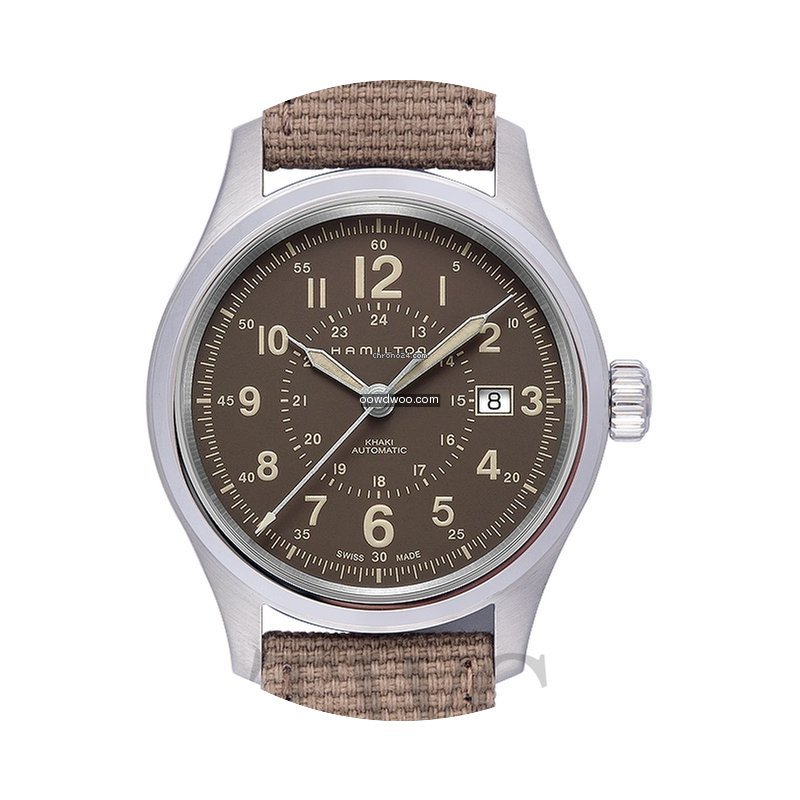 Hamilton Khaki Field Auto 40mm Brown Ste...