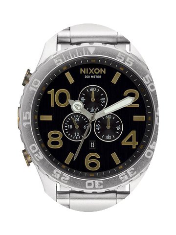 Nixon A083-2222 51-30 Chrono Black Brass...