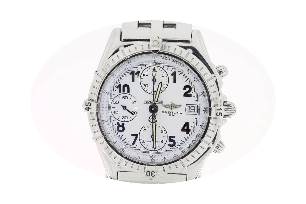 Breitling Chronomat Steel 39mm WhiteArab...