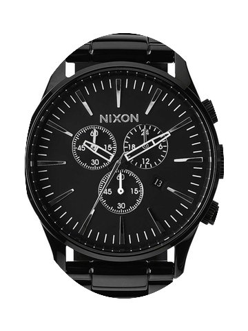 Nixon A386-001 Sentry Chrono All Black 4...